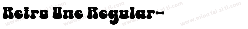 Retro One Regular字体转换